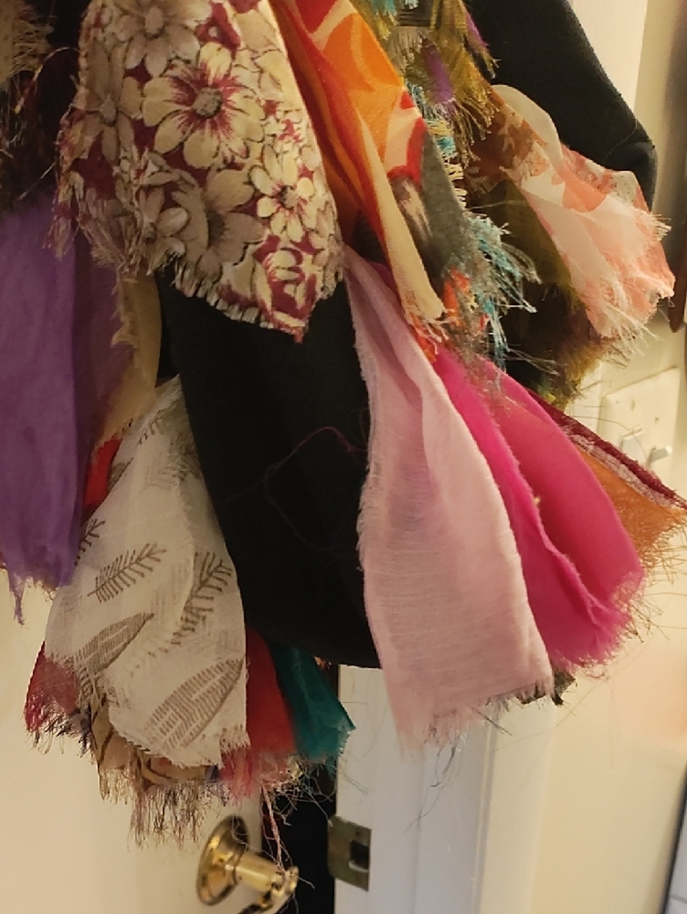 Bohemian Multi-Color Fringed Shoulder Bag INCREDIBLE ONE OF A KIND - Picture 6 of 13